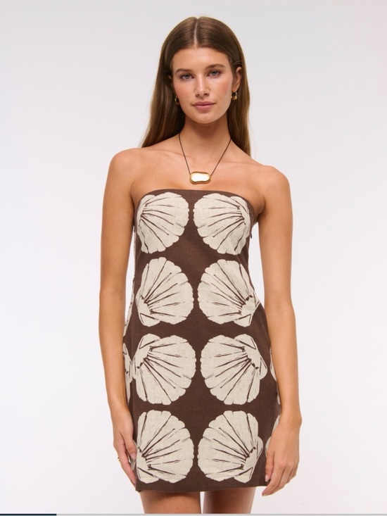 Abercrombie & Fitch Dresses & Skirts - The A&F Scarlett Strapless Linen-Blend Skort